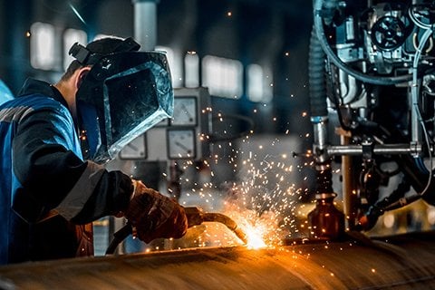 Welding department imagery