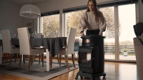 Cream Living Flame Calor Gas Provence Heater
