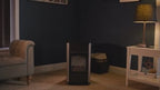 Manhattan Living Flame Stove - Burgundy