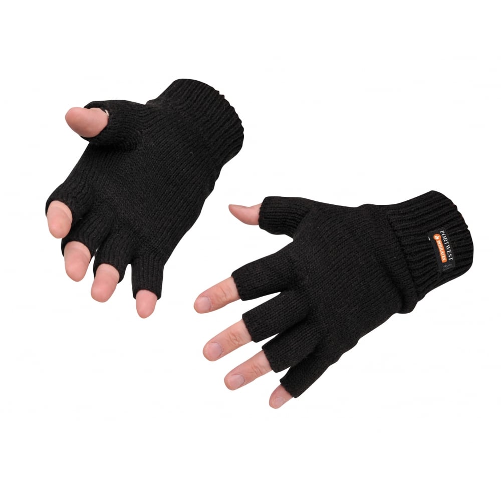 Fingerless Knit Insulatex Gloves