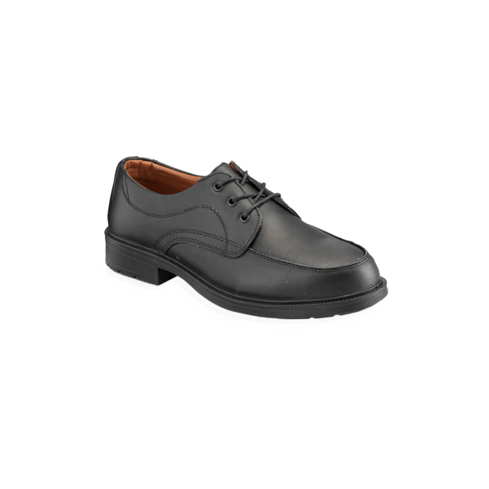 Black Safety Shoe Apron Front