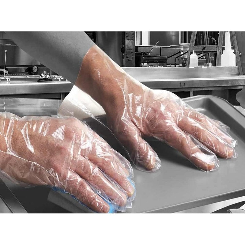 Digit Clear Polythene Powder Free Disposable Gloves Per/100