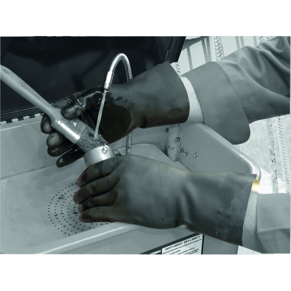 Maxima Heavy Duty Rubber Gloves - Flock Lined