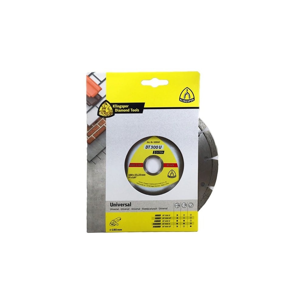DT300U Universal Diamond Cutting Blades 180mm