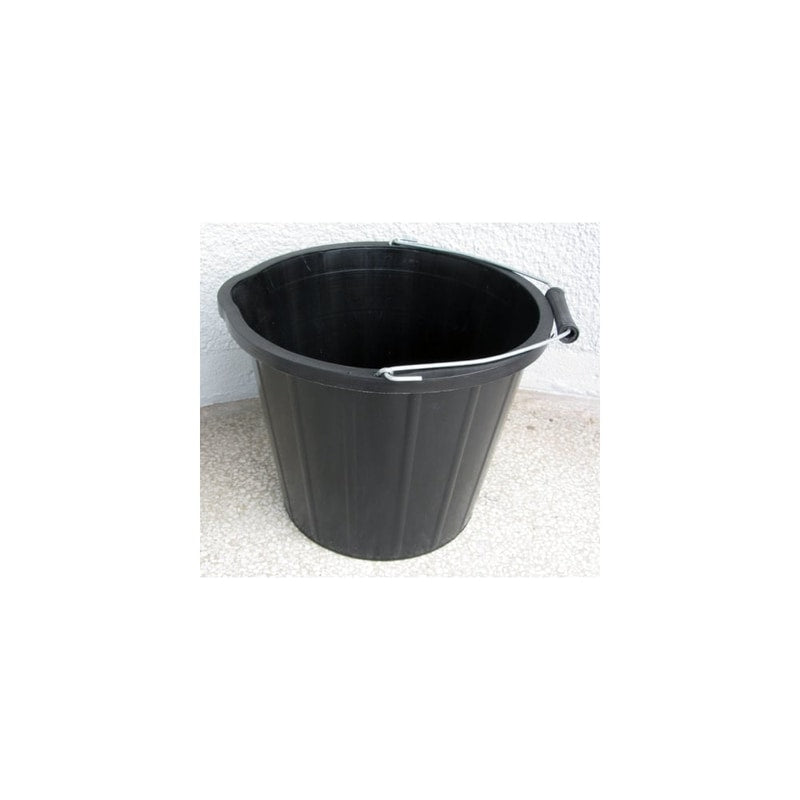 Plastic Bucket - Black 14 LTR