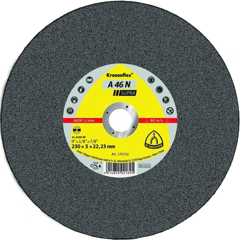 Kronenflex A46N Supra Grinding Discs For Aluminium Per/10