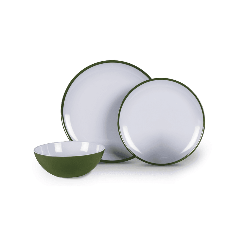 Fern Green 12 Piece Melamine Set