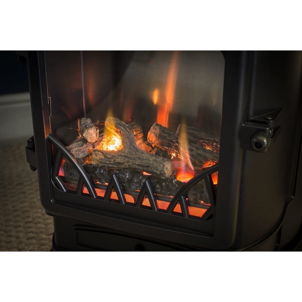 Burgundy Living Flame Calor Gas Provence Heater