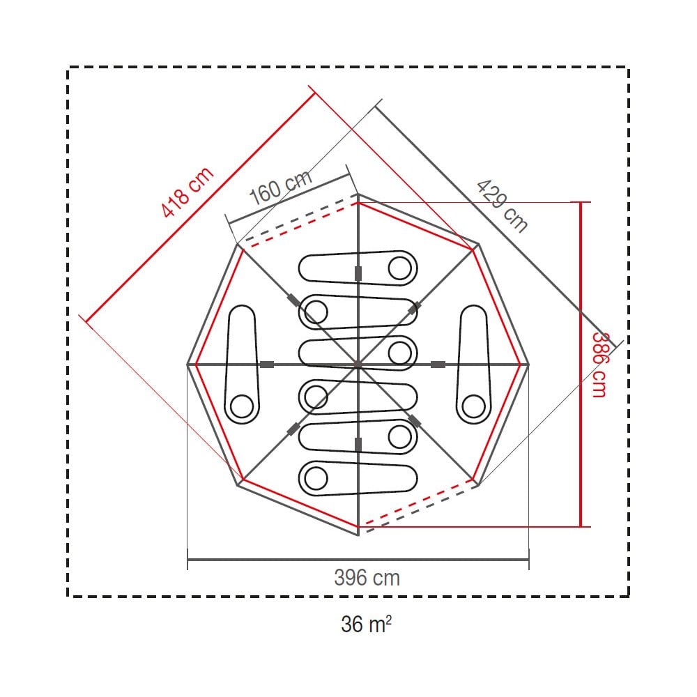 Cortes Octagon 8 Blackout Tent