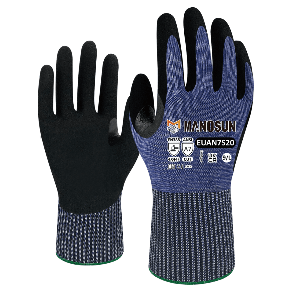Sandy Nitrile Palm Coated Cut Resistant Gloves