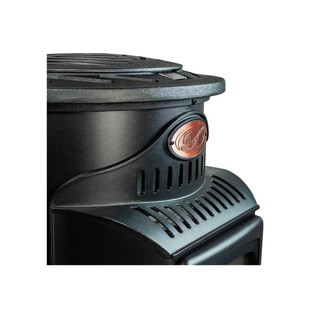 Matt Black Provence Living Flame Portable Calor Gas Stove