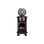 Matt Black Provence Living Flame Portable Calor Gas Stove