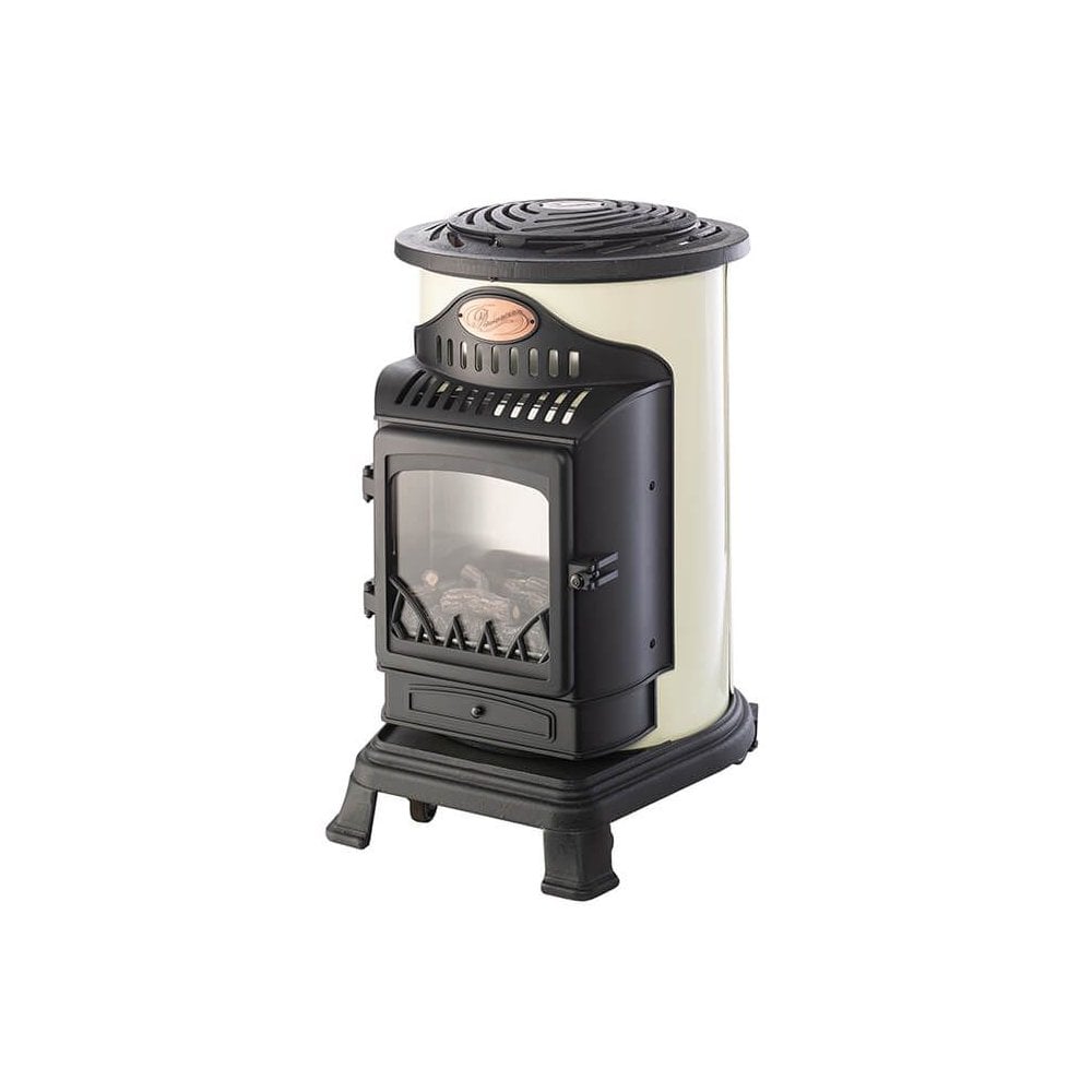 Cream Living Flame Calor Gas Provence Heater