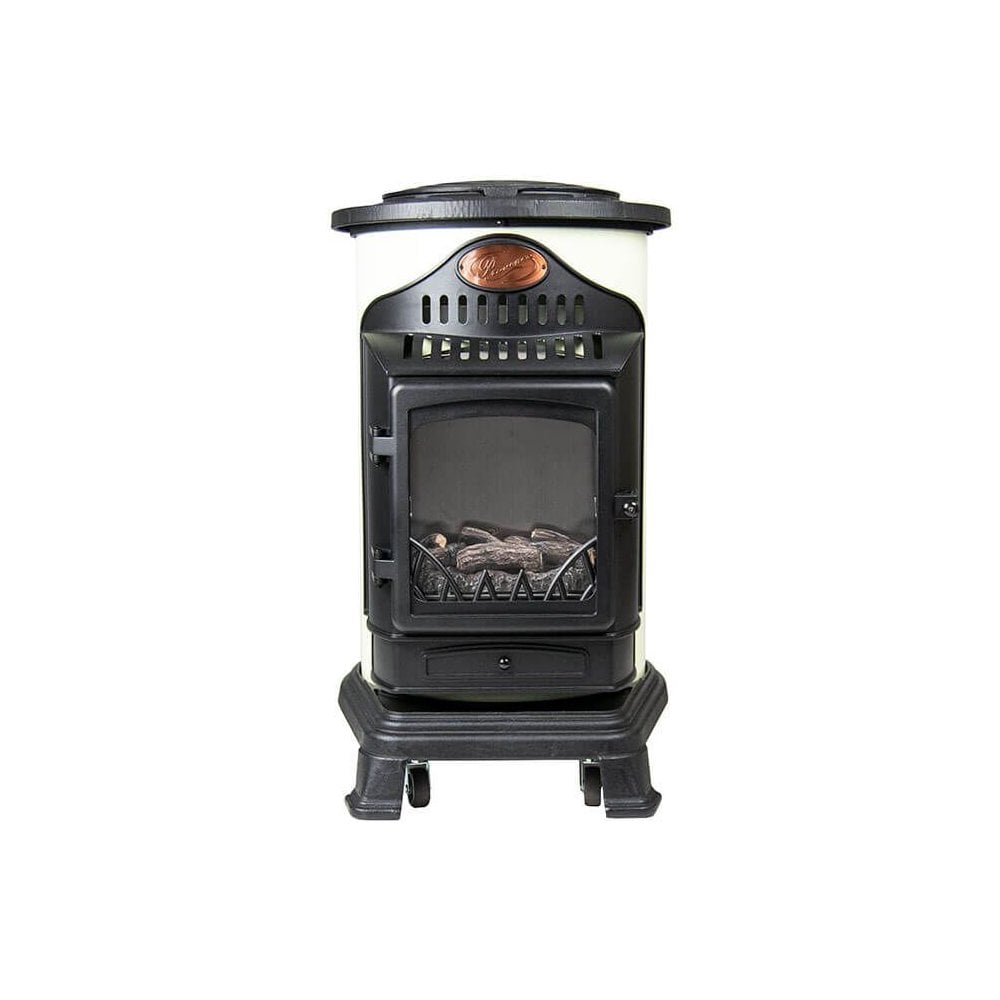 Cream Living Flame Calor Gas Provence Heater