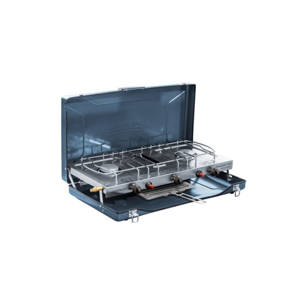 Camping Chef Deluxe Double Burner Stove W/ Grill