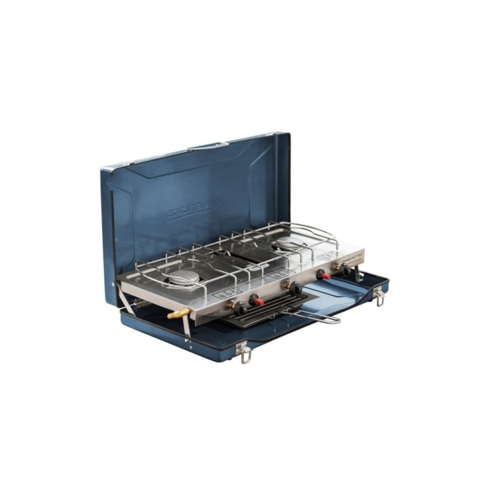 Camping Chef Deluxe Double Burner Stove W/ Grill