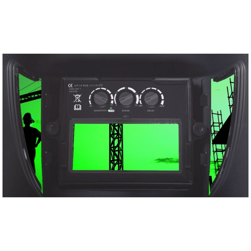 Navitek® Red Side Vision S4 Auto Darkening Airfed Helmet