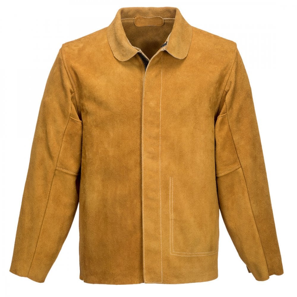 Leather Welding Jacket - Tan