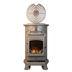 Rustic Brown Living Flame Calor Gas Provence Heater