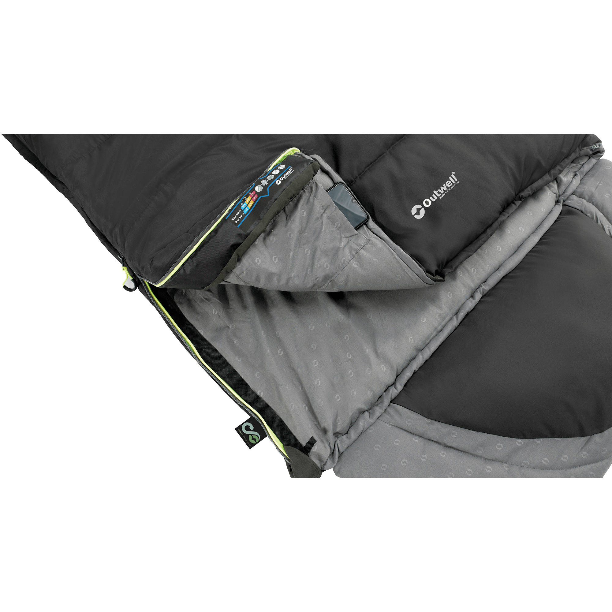 Contour Sleeping Bag (RH) - Midnight Black