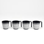 Granite Grey Melamine Stacking Mugs Per/4