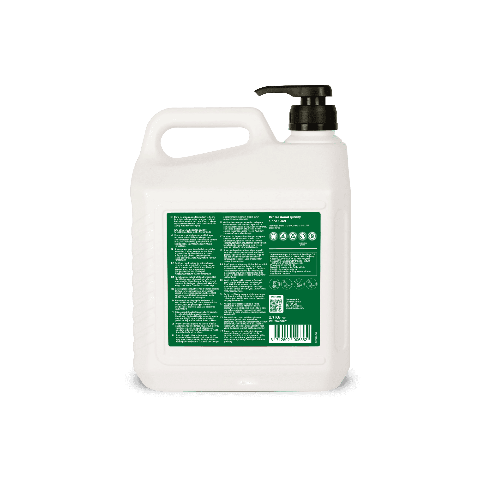 2.7L Dreumex Special Handcleaner