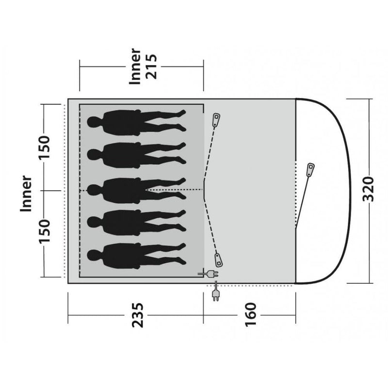 Sky 5 Person Tunnel Tent