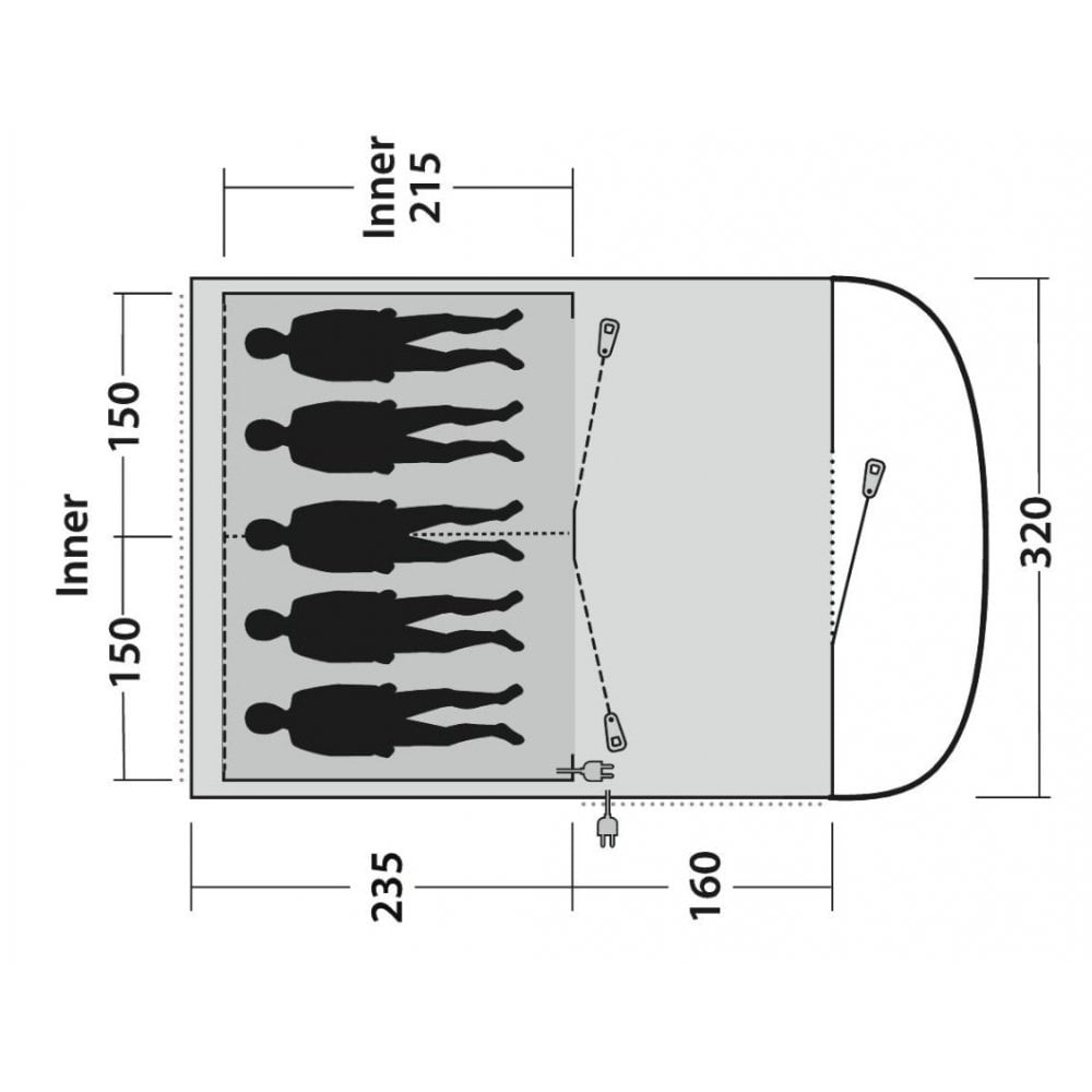 Sky 5 Person Tunnel Tent