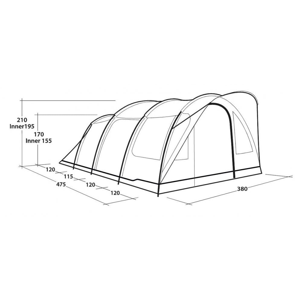 Sky 6 Person Tunnel Tent
