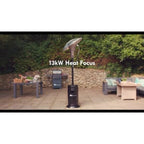 13Kw Heat Focus Patio Heater - Charcoal