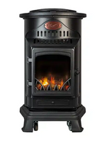 Matt Black Provence Living Flame Portable Calor Gas Stove