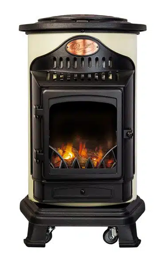 Cream Provence Living Flame Portable Calor Gas Stove