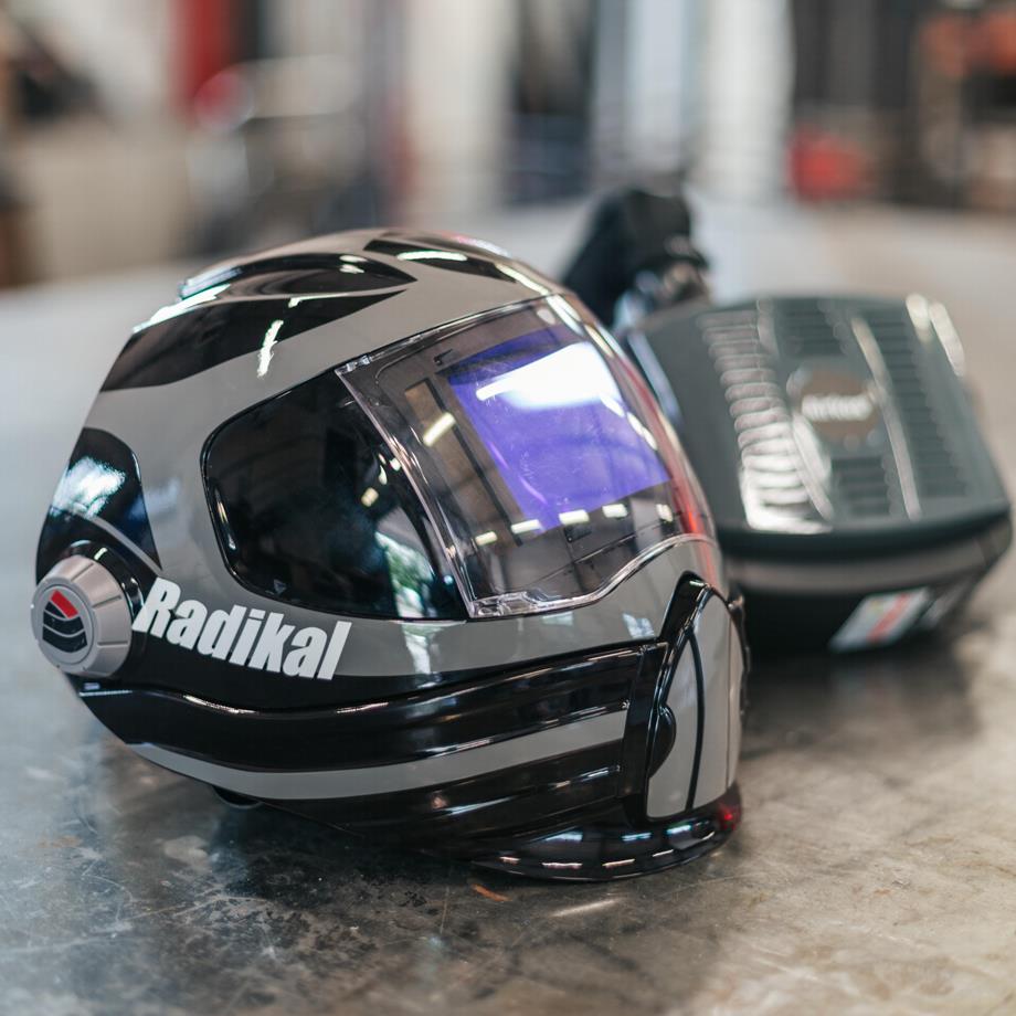 Radikal Welding/Grinding Airfed Helmet c/w ADF & Blower Unit