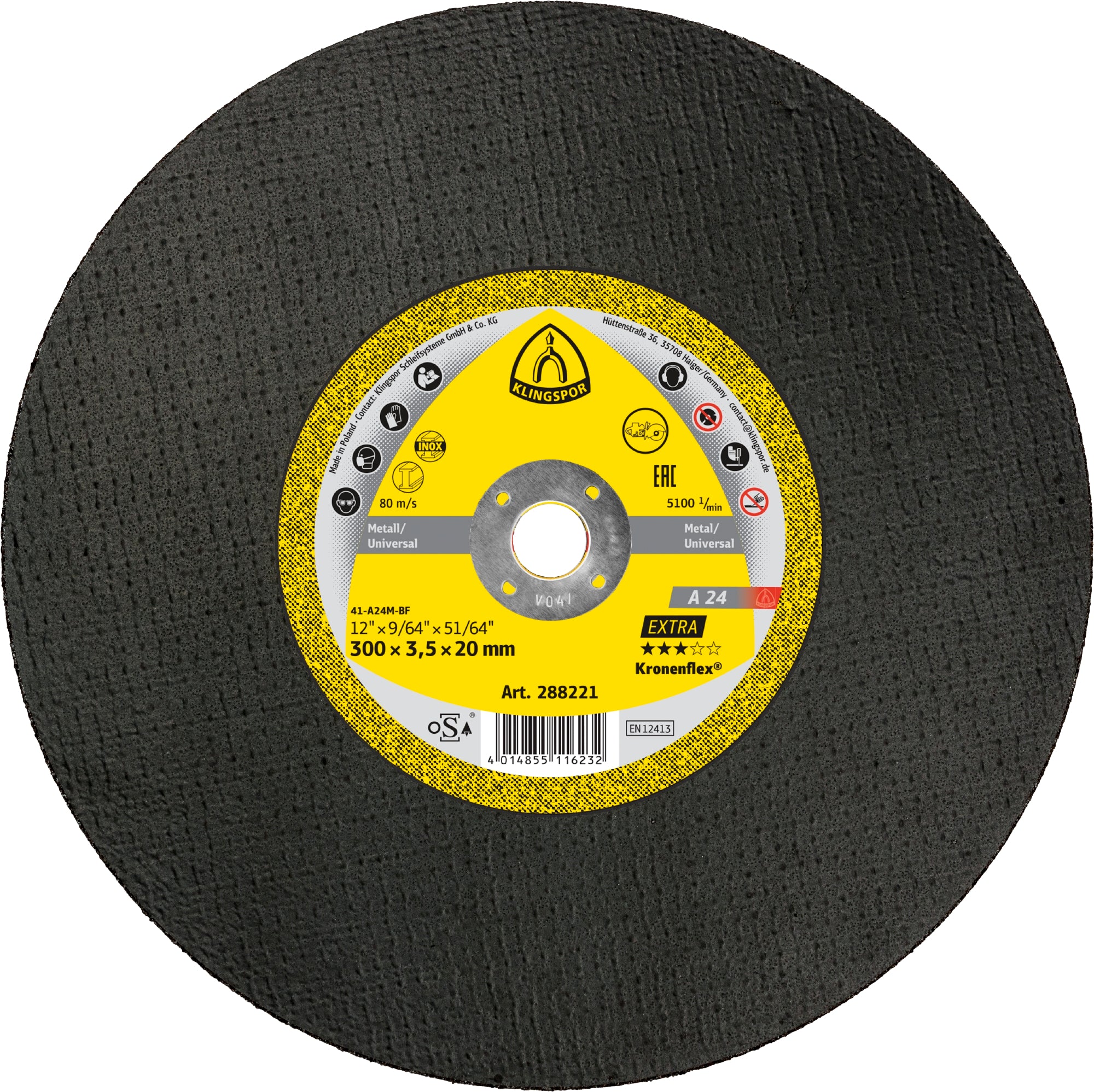 A24 Extra Large Cutting Discs For Metal Per/10