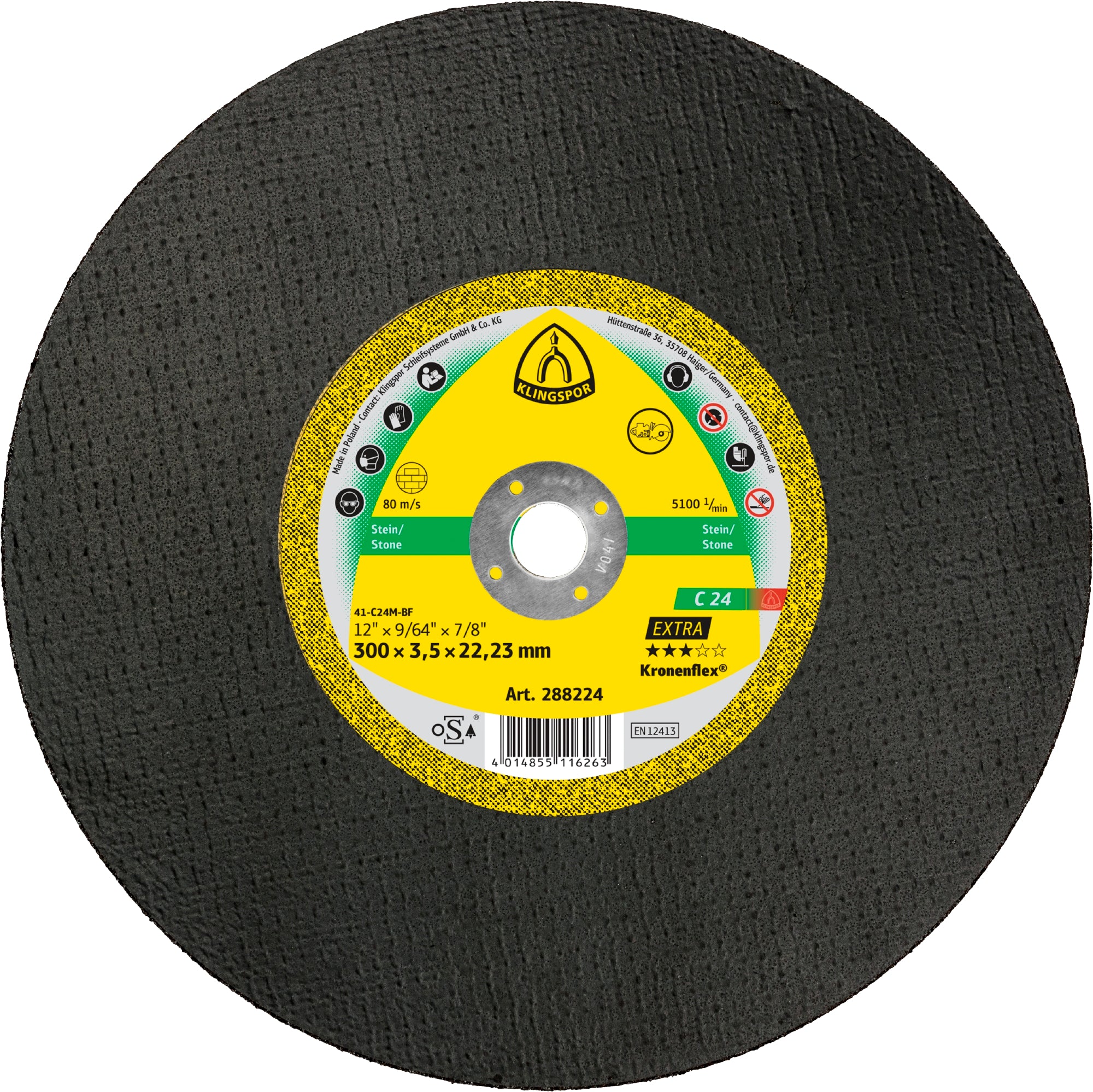 C24 Extra Large Cutting Discs For Stone Per/10